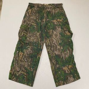 Mossy Oak Break-Up Leaf Camo Cargo Pants Men’s Hunting Outdoors
